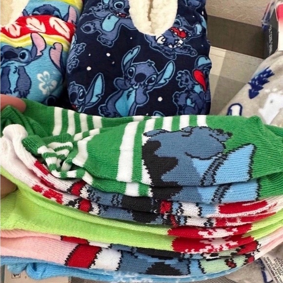 Disney Red and Blue Stitch Socks - Picture 4 of 7